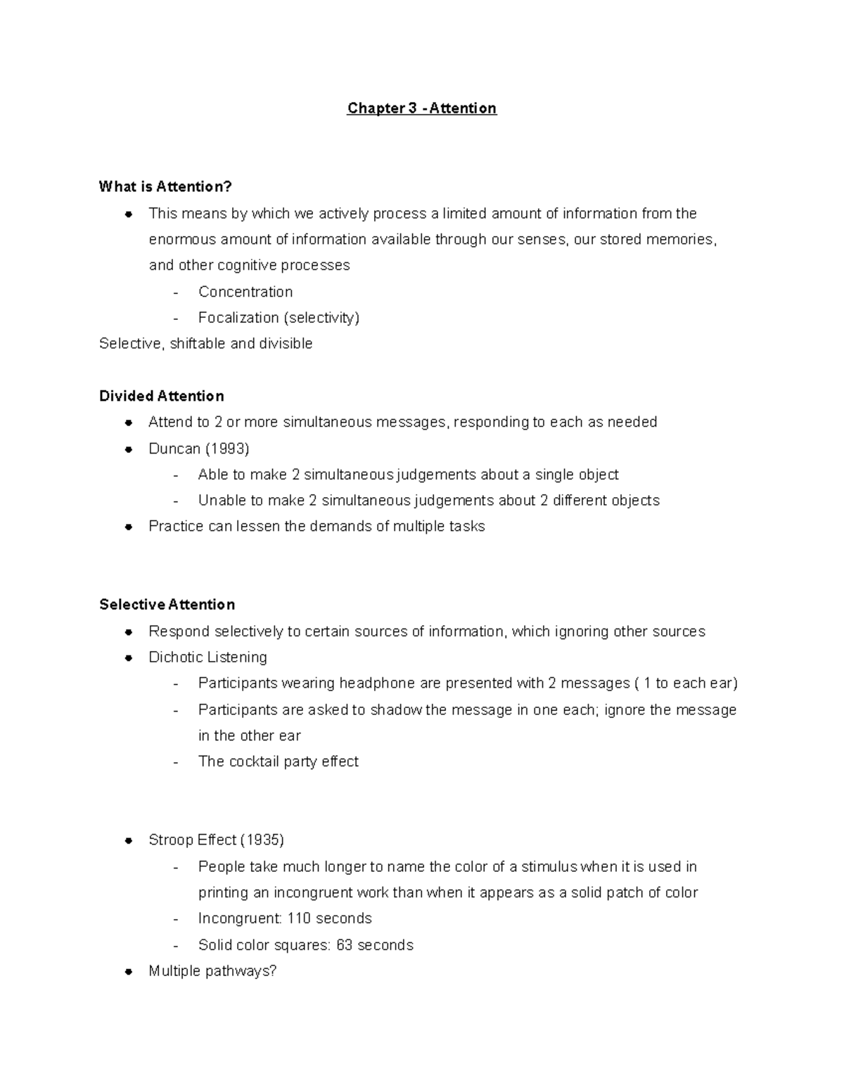 Chapter 3 - Attention - Chapter 3 - Attention What is Attention? This ...