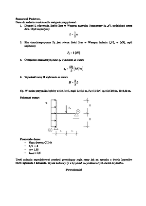 Zadanie KBD - Konstrukcje Budowlane I - - Studocu
