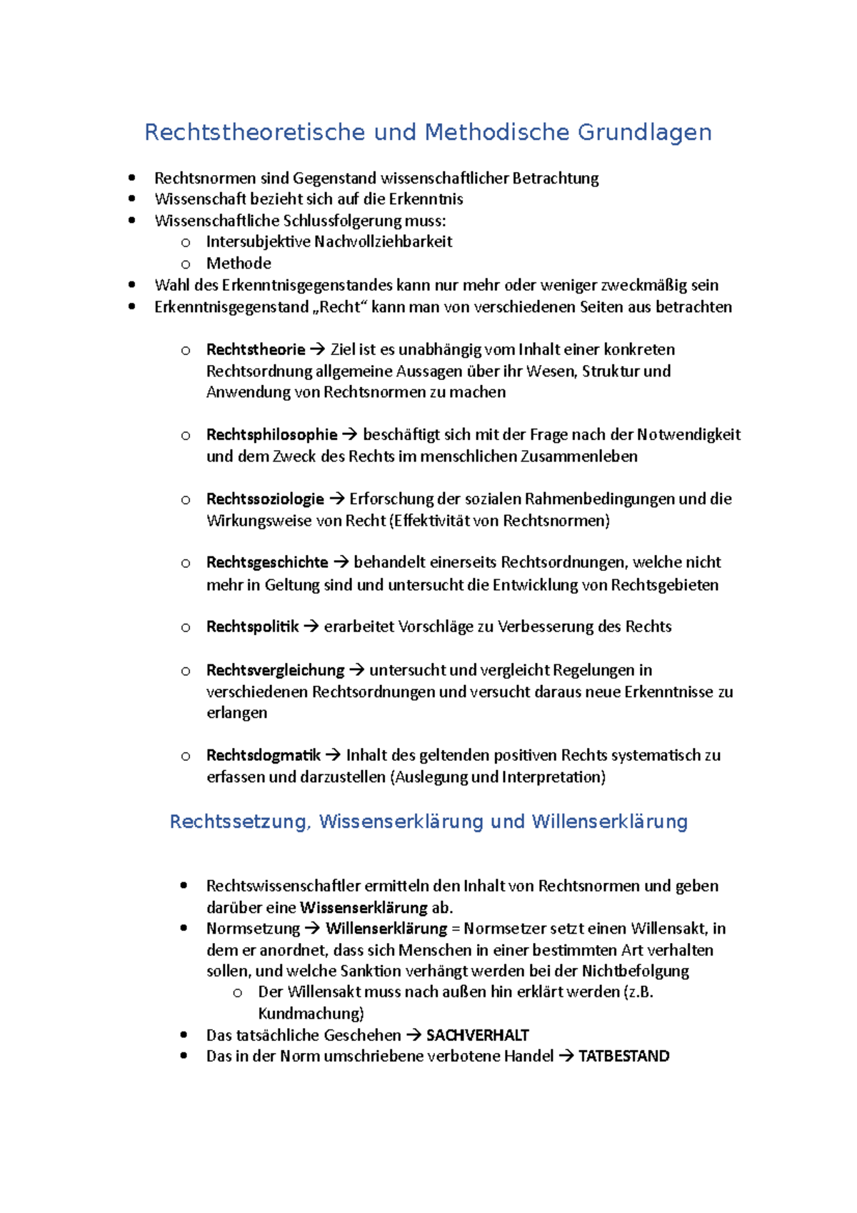 Rechtstheoretische Und Methodische Grundlagen - Normsetzung ...