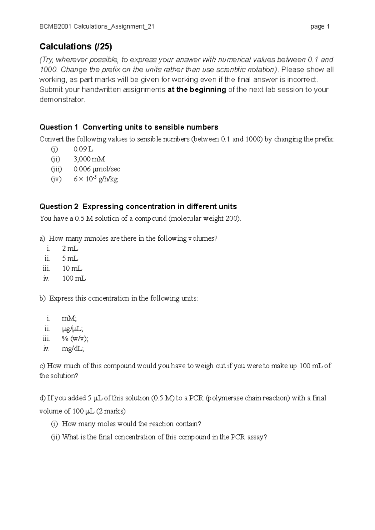 university of toronto assignment calculator