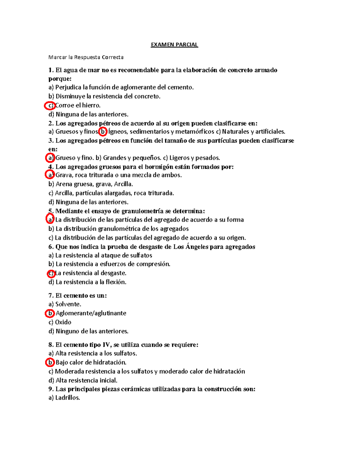 Parcial-B1-HZ - Domel Quintana Muñoz - EXAMEN PARCIAL Marcar La ...