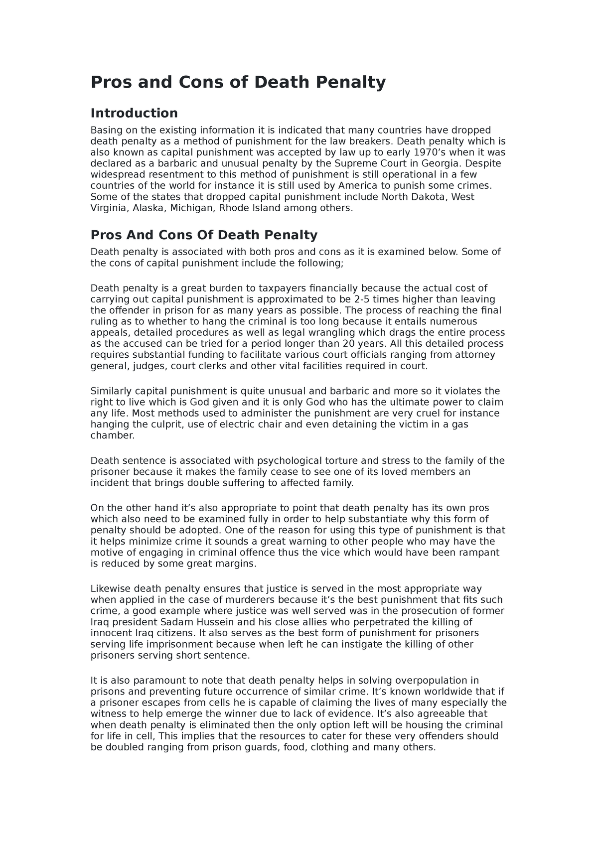 Pros And Cons Of Death Penalty Pros And Cons Of Death Penalty   Thumb 1200 1698 