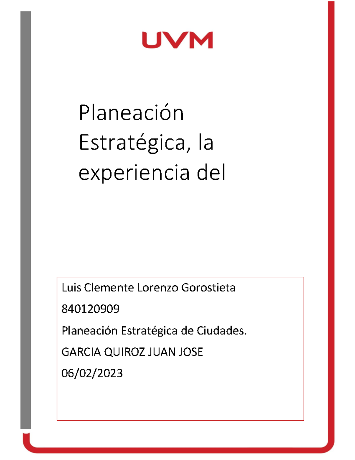 Actividad 1 Planeacion Estrategica - Planeación Estratégica, la ...