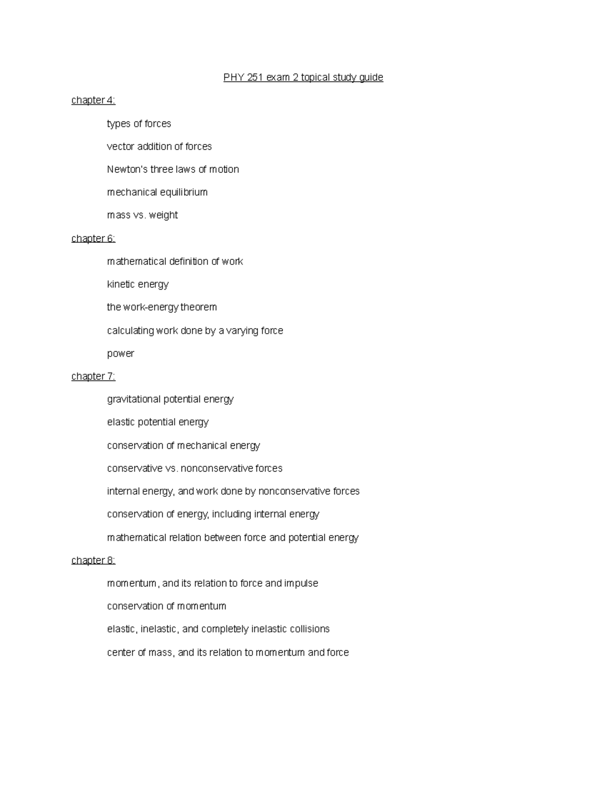 exam-2-a-practice-exam-phy-251-exam-2-topical-study-guide-chapter-4