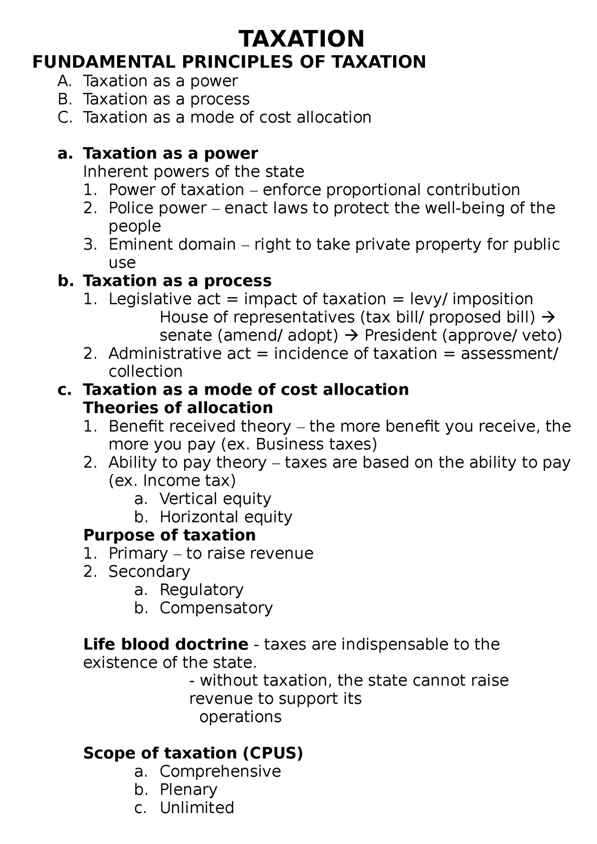 Taxation Law 2 Reviewer Pdf