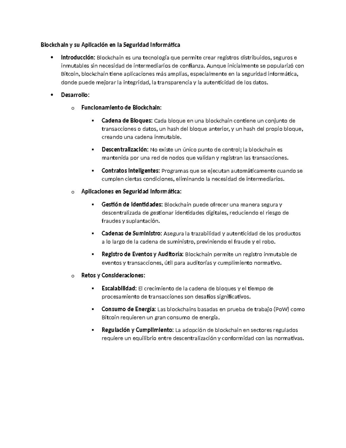 Blockchain y su Aplicación en la Seguridad Informática - Blockchain y ...