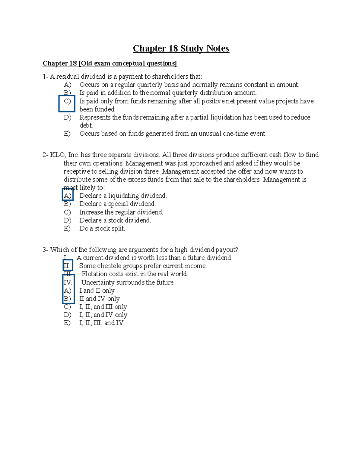 Chapter 18 Study Notes - kkkkkkkkk - Chapter 18 Study Notes Chapter 18 ...