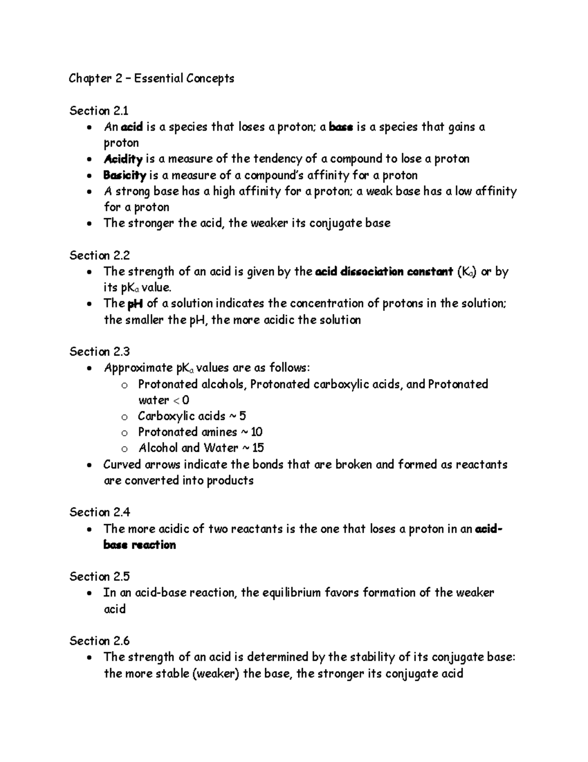 Chapter 2 - Essential Concepts - Chapter 2 – Essential Concepts Section ...