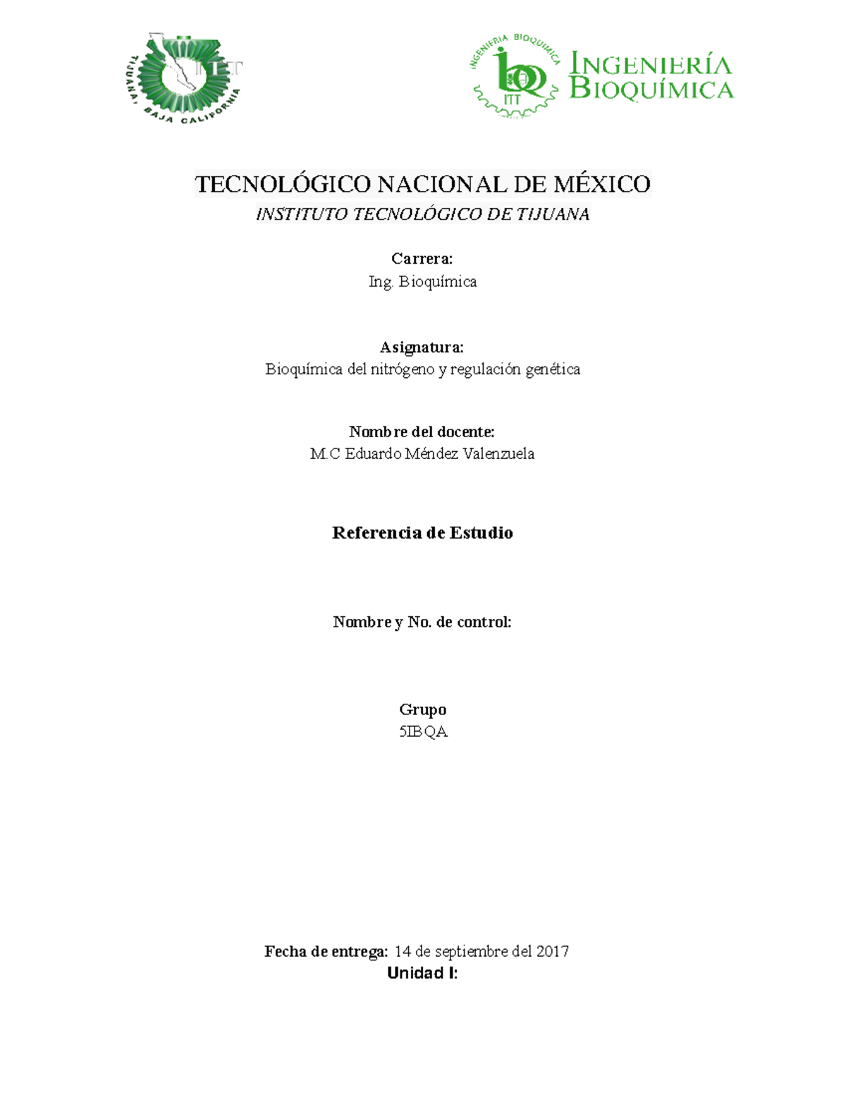 Referencia de Estudio U1 - TECNOLÓGICO NACIONAL DE MÉXICO INSTITUTO ...