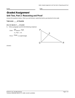 graded assignment unit test part 2 basic tools and transformations