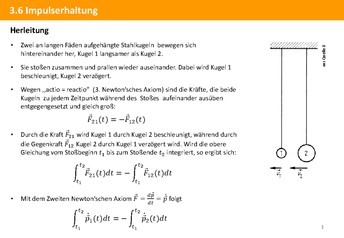 3 Mechanik Dynamik Translation Teil-3 2011 2021 - 3 Impulserhaltung ...