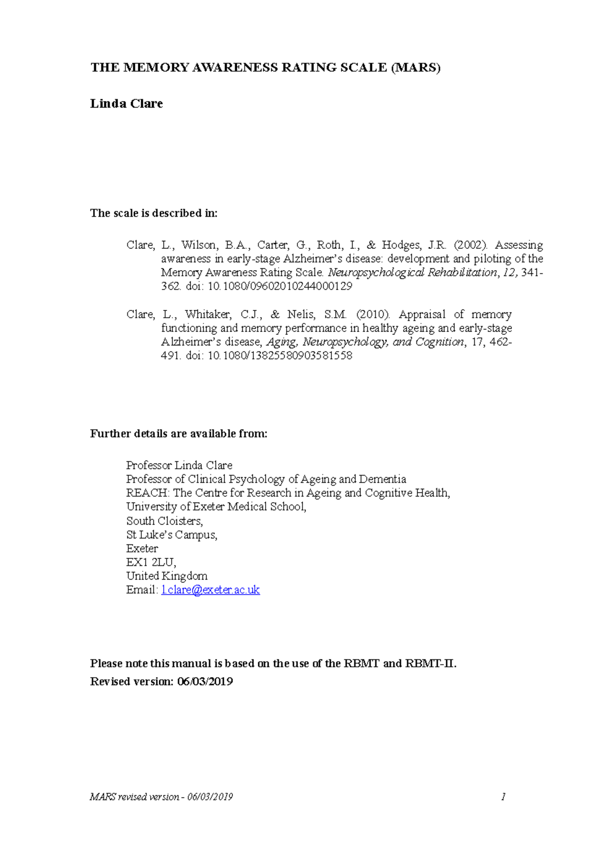 MARS06032019 - This is a copy of the MARS questionnaire for practice ...
