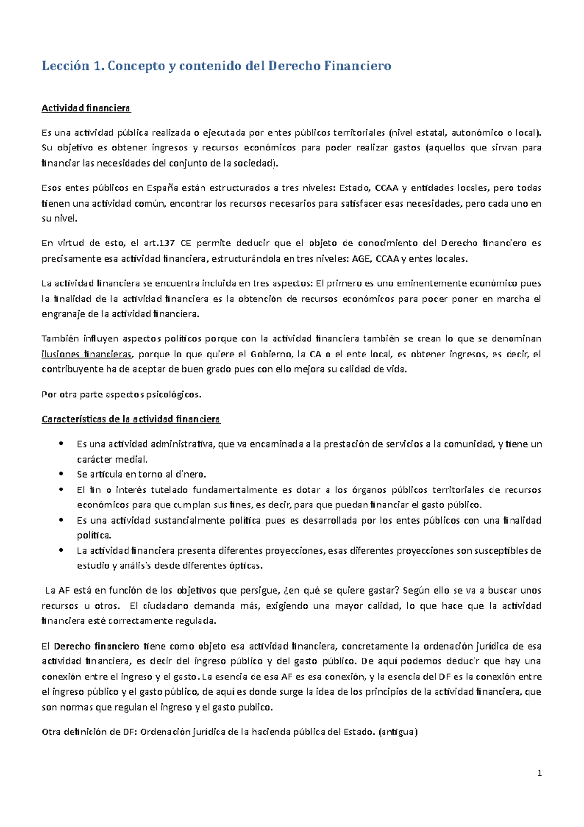 Lección 1. Concepto Y Contenido Del DF - Lección 1. Concepto Y ...