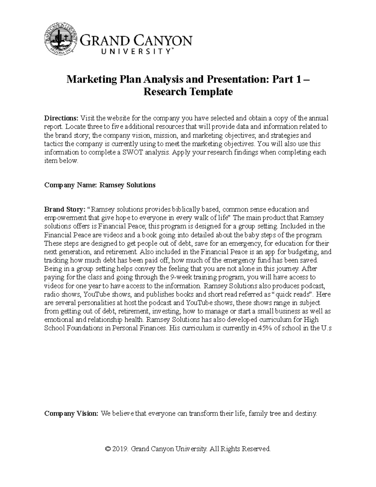 marketing plan analysis and presentation part 2