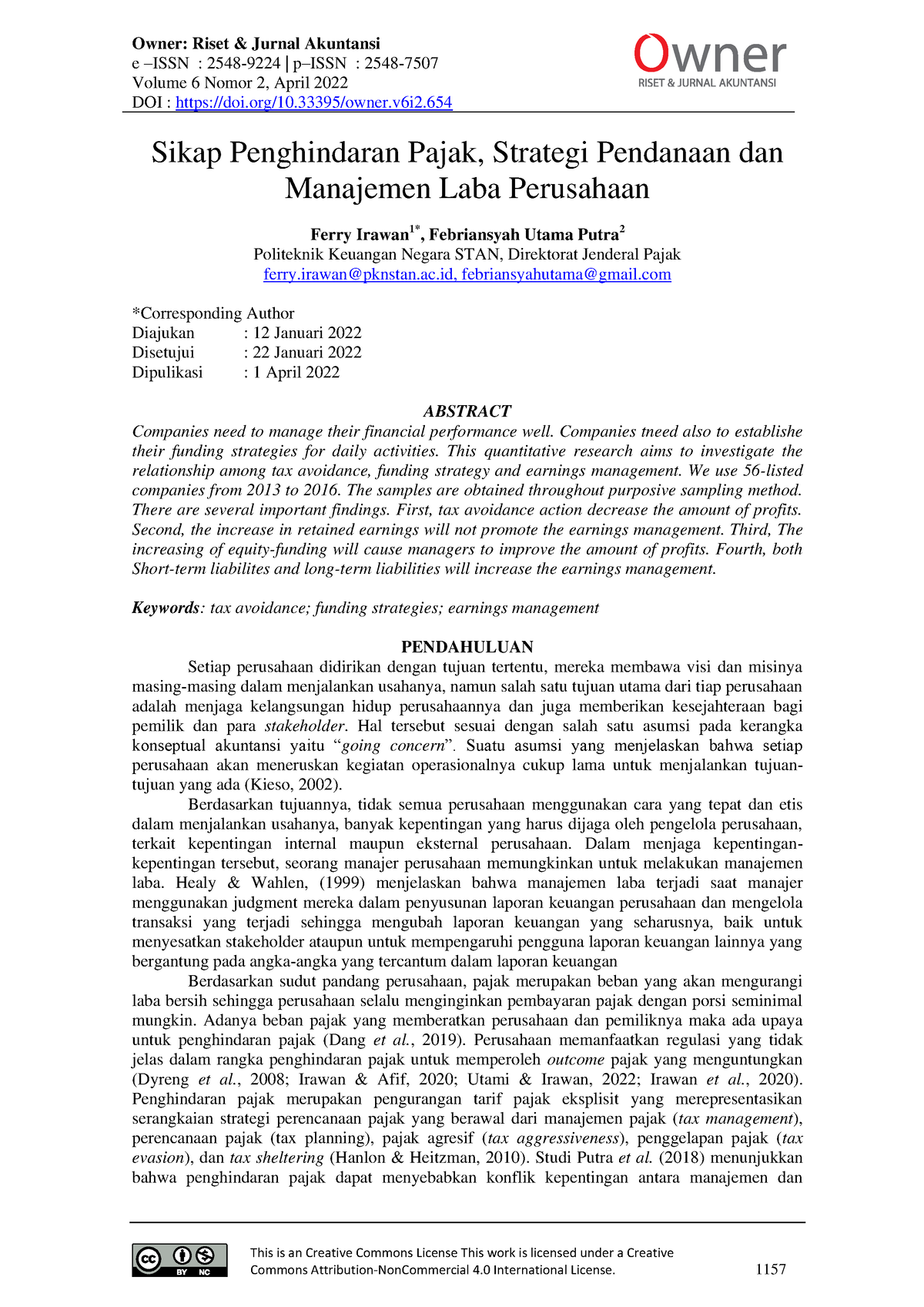 Summary Course Of Material Sikap Penghindaran Pajak Strategi Pendan - E ...