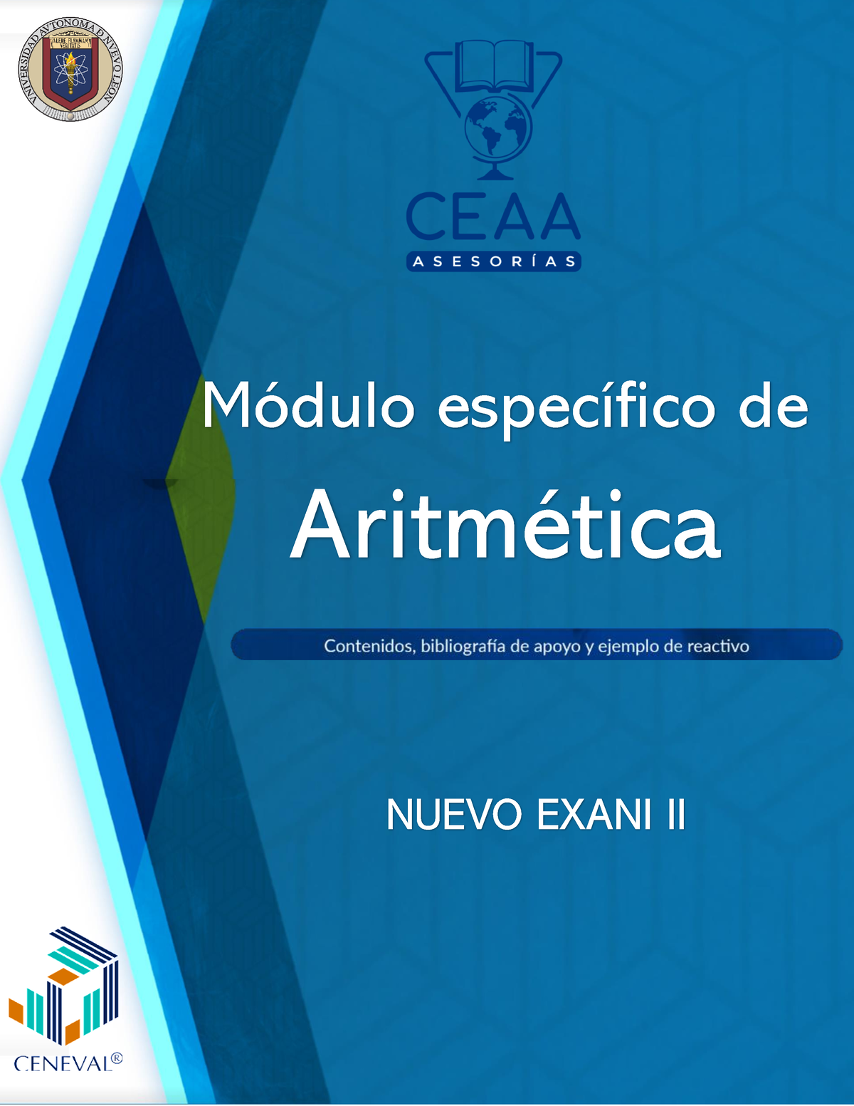 Aritmetica Nuevo Exani Ii Módulo Específico De Aritmética Nuevo Exani Ii Modulo De 8610