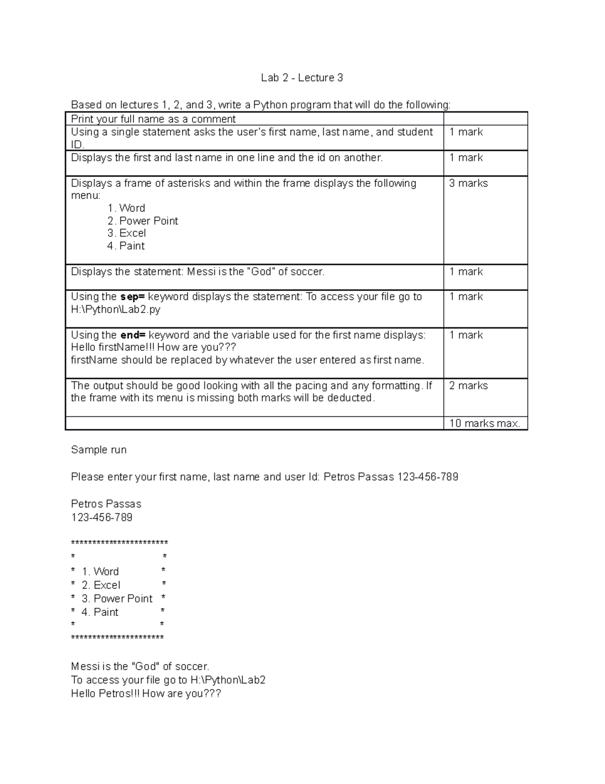 Lab 2 - B - Lab 2 Exercise And How To Do It - Lab 2 - Lecture 3 Based ...