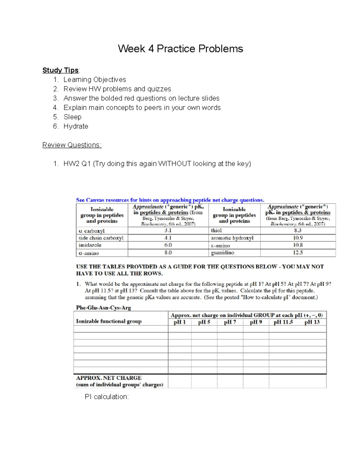Week+4+Practice+Problems - Week 4 Practice Problems Study Tips: 1 ...