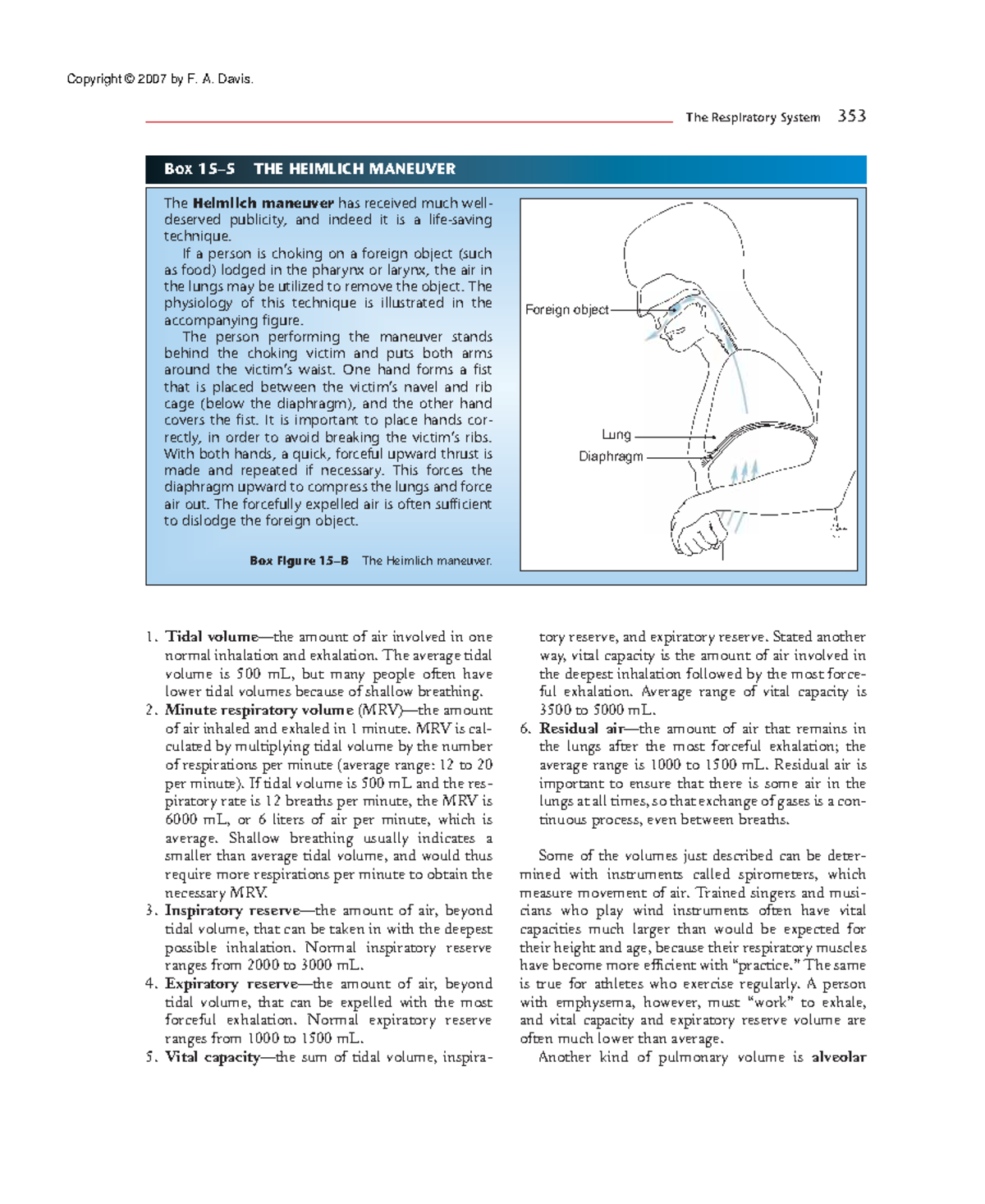 Anatomy and Physiology (38) - Tidal volume—the amount of air involved ...