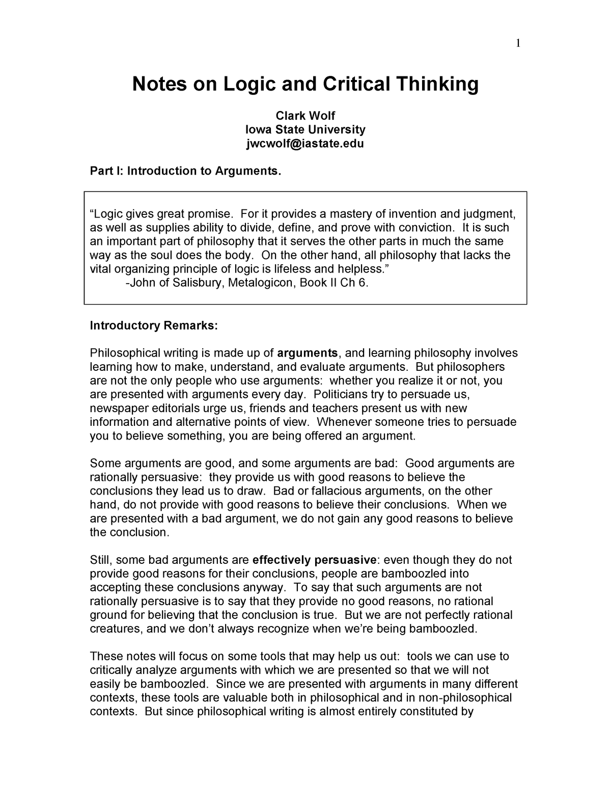 critical thinking note pdf