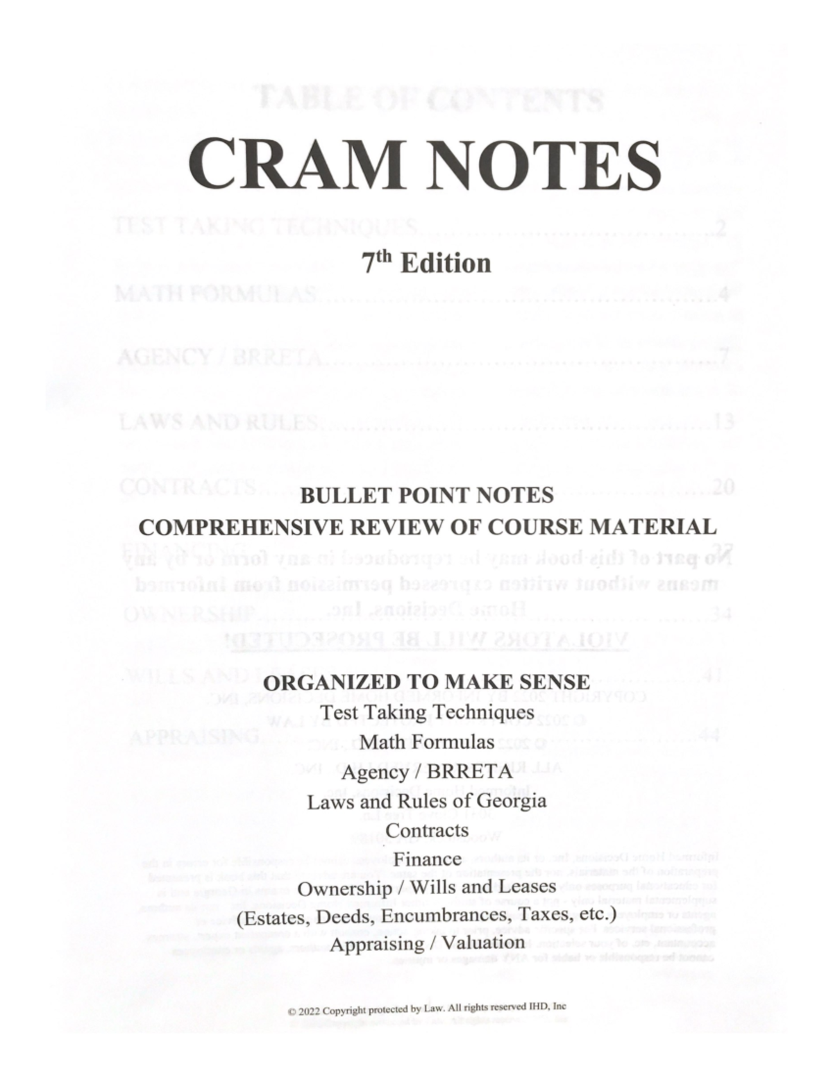 CRAM Notes - REAL 4000 - Studocu