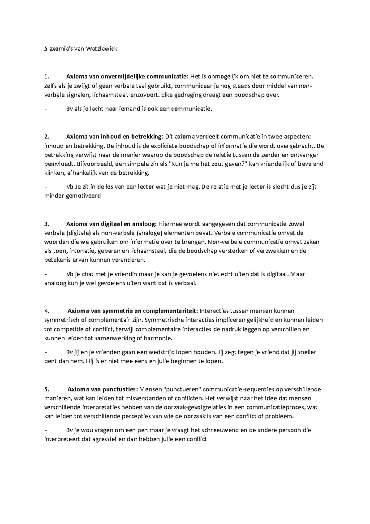 5 axomia axiomas ergotherapie 5 axomia’s van Watzlawick Axioma van onvermijdelijke 5 axomia axiomas ergotherapie 5 axomia’s van Watzlawick Axioma van onvermijdelijke