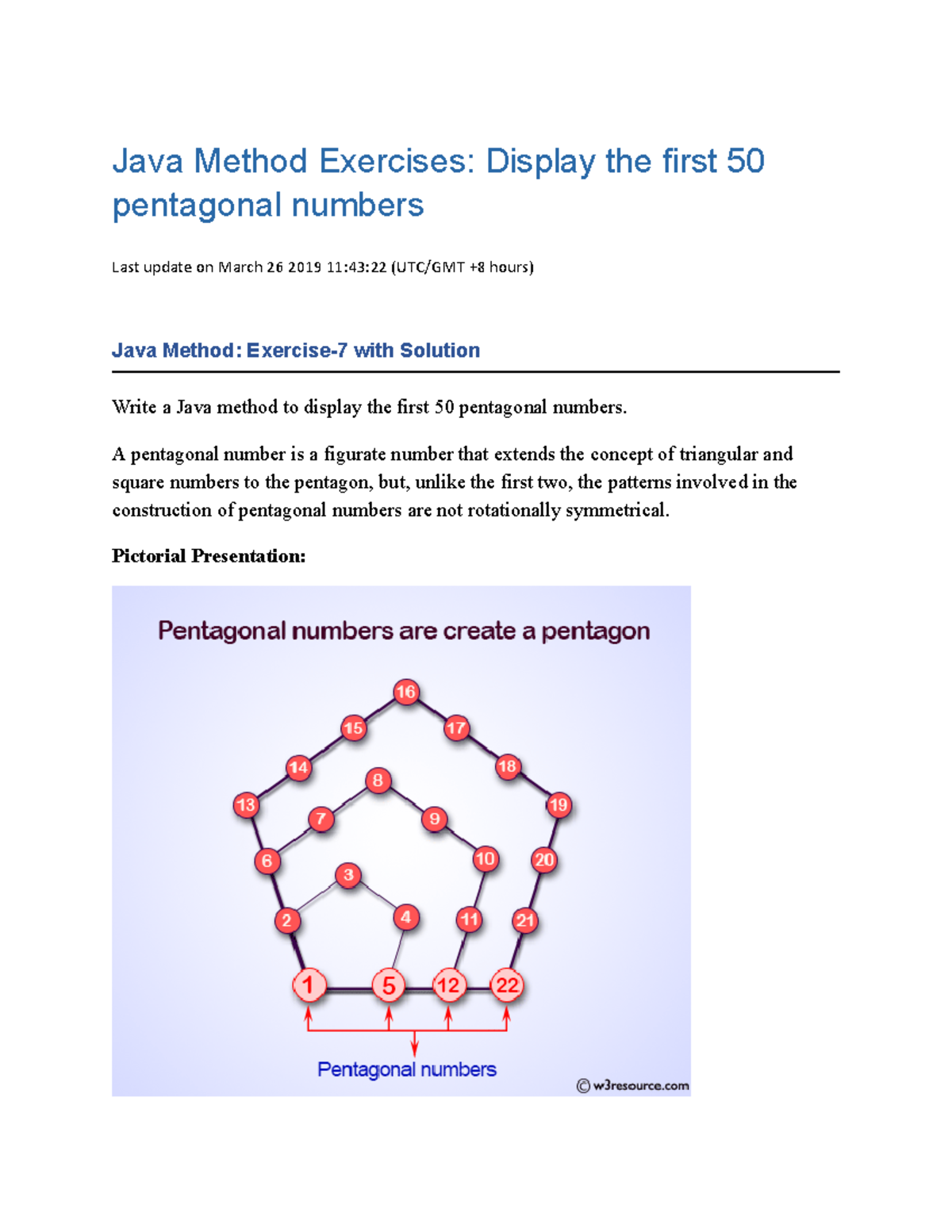 Java question 2 Assignment - Java Method Exercises: Display the first ...