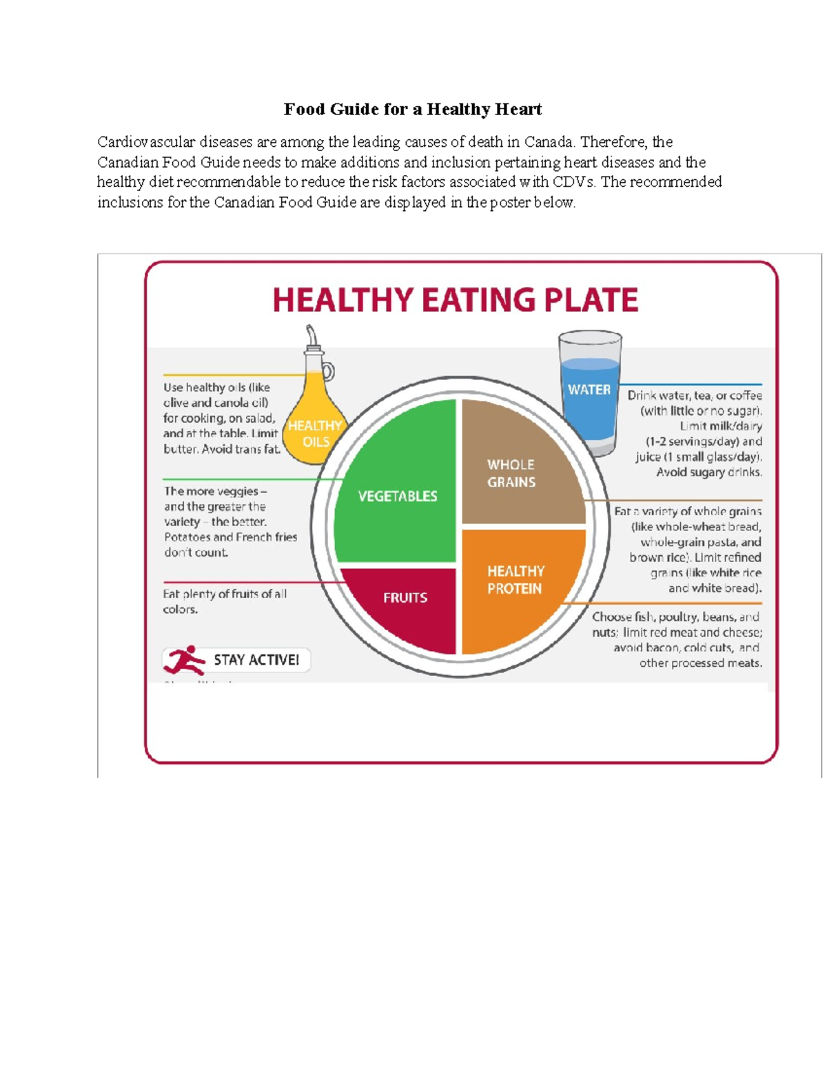 Food Guide for a Healthy Heart - Food Guide for a Healthy Heart ...
