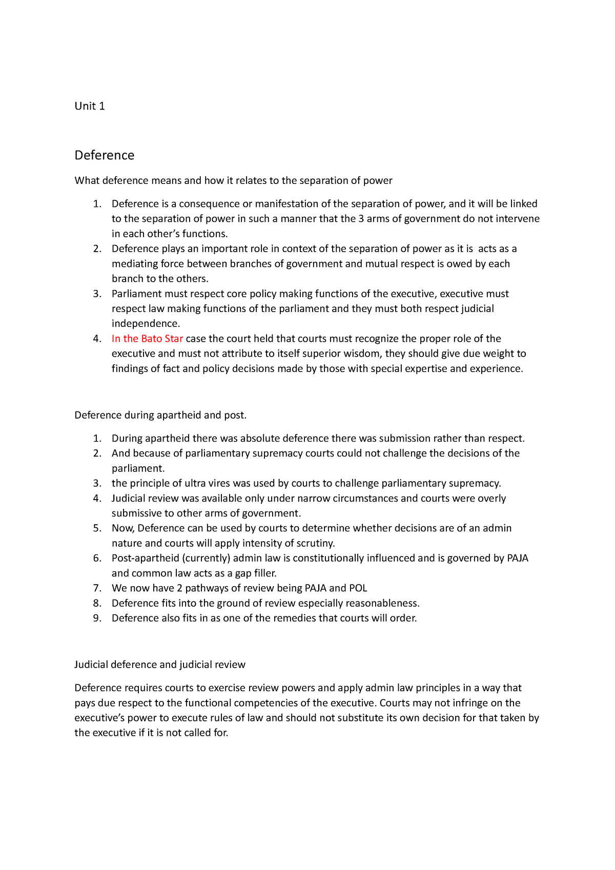 Unit 3 Lawfulness - Unit 1 Deference What deference means and how it ...