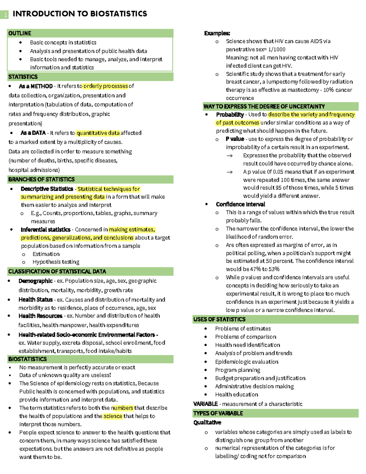 Introduction to Biostatistics in Community and Public Health - 1 ...