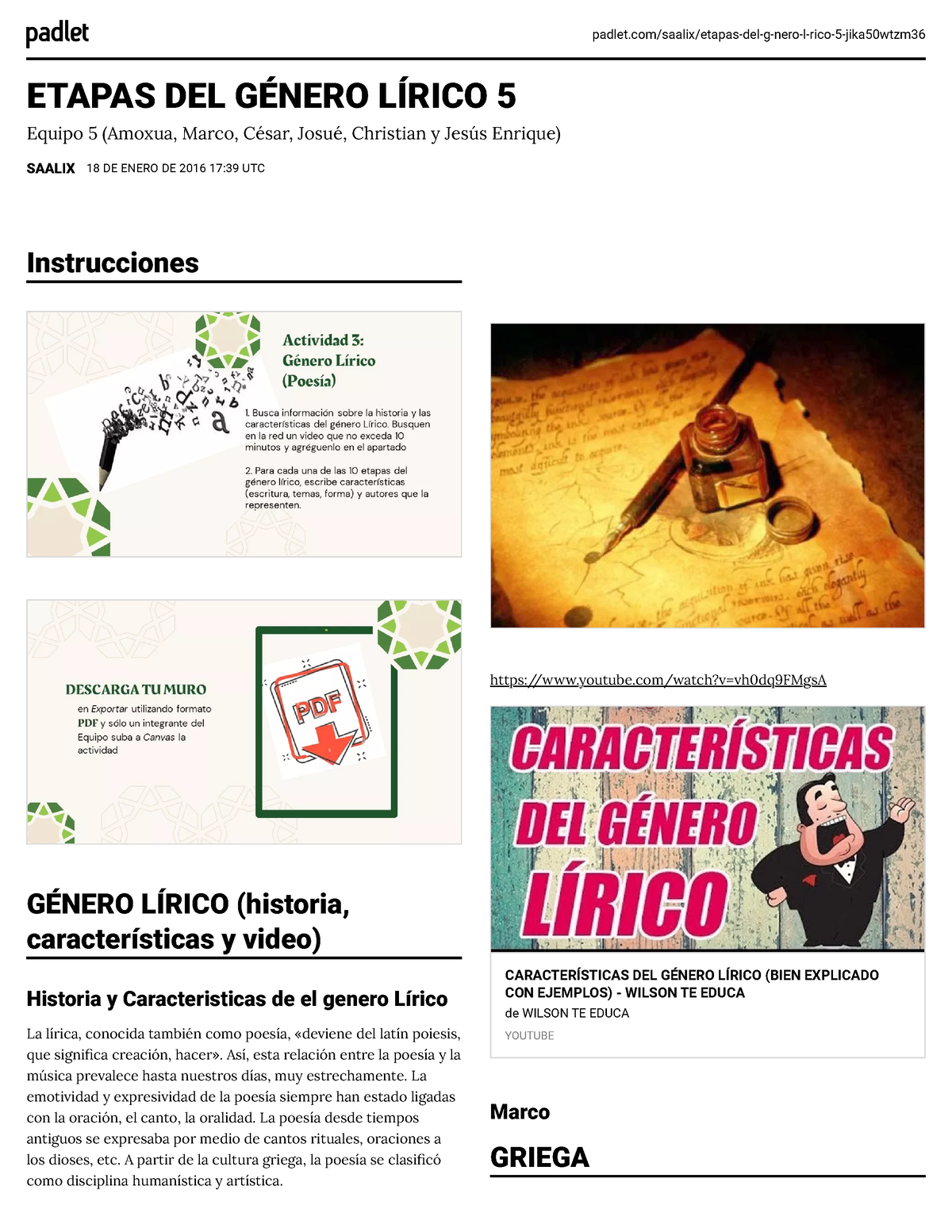 Padlet Equipo 5 - Padlet/saalix/etapas-del-g-nero-l-rico-5-jika50wtzm ...