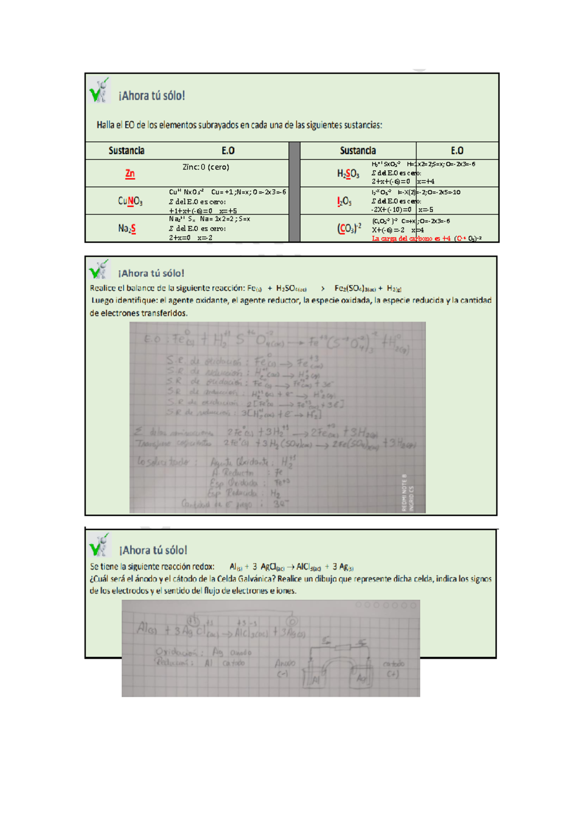 Ahora Tu Solo 6 Zinc 0 Cero Cu 1 Nxo 3 2 Cu 1 N X O 2x3 6