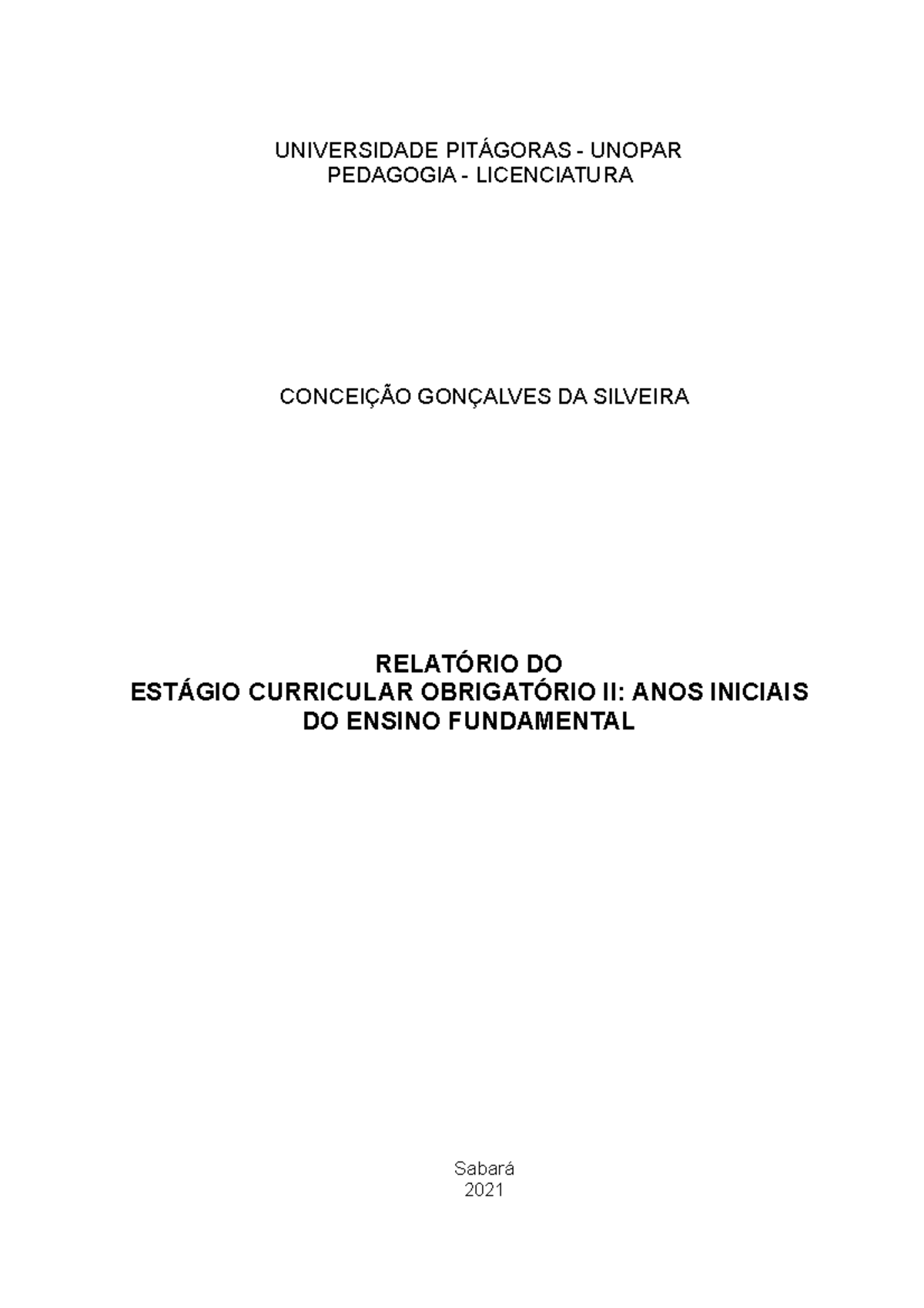 Estágio I ensino fundamental anos finais (História)