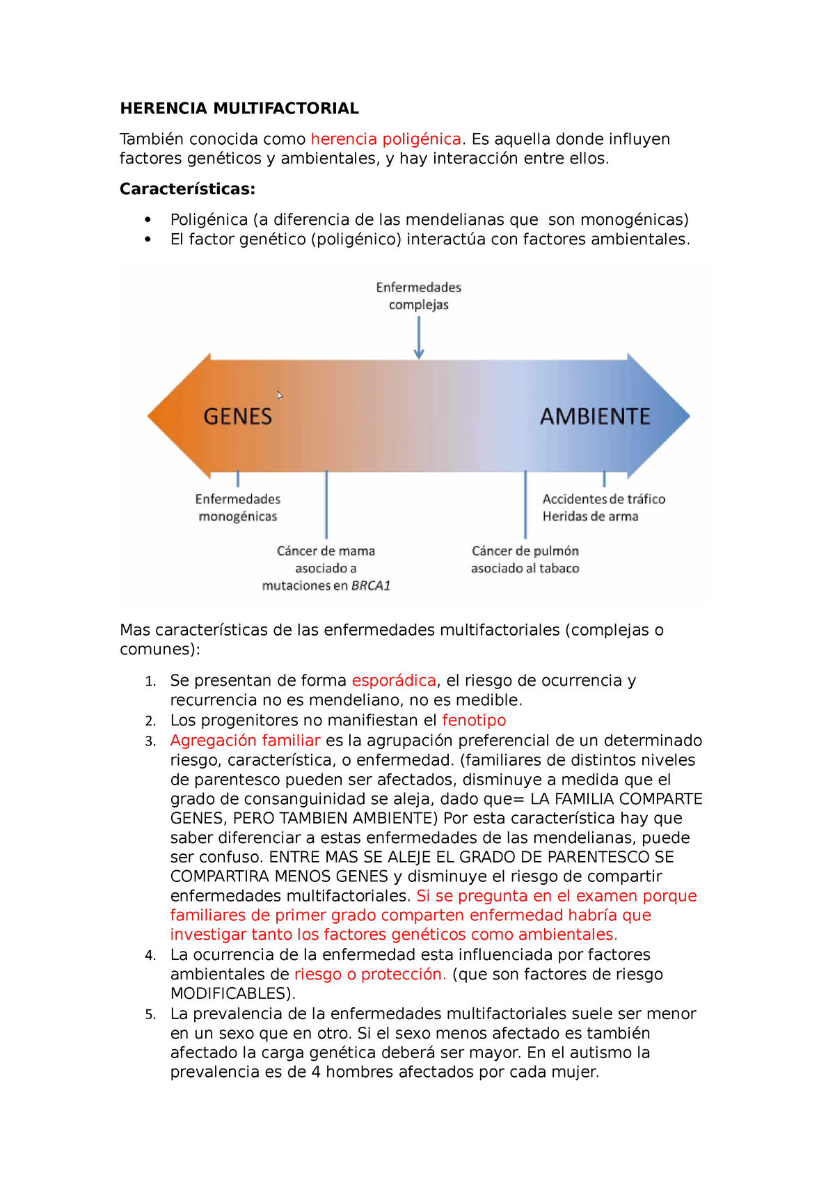 1 Herencia Multifactorial - HERENCIA MULTIFACTORIAL También Conocida ...