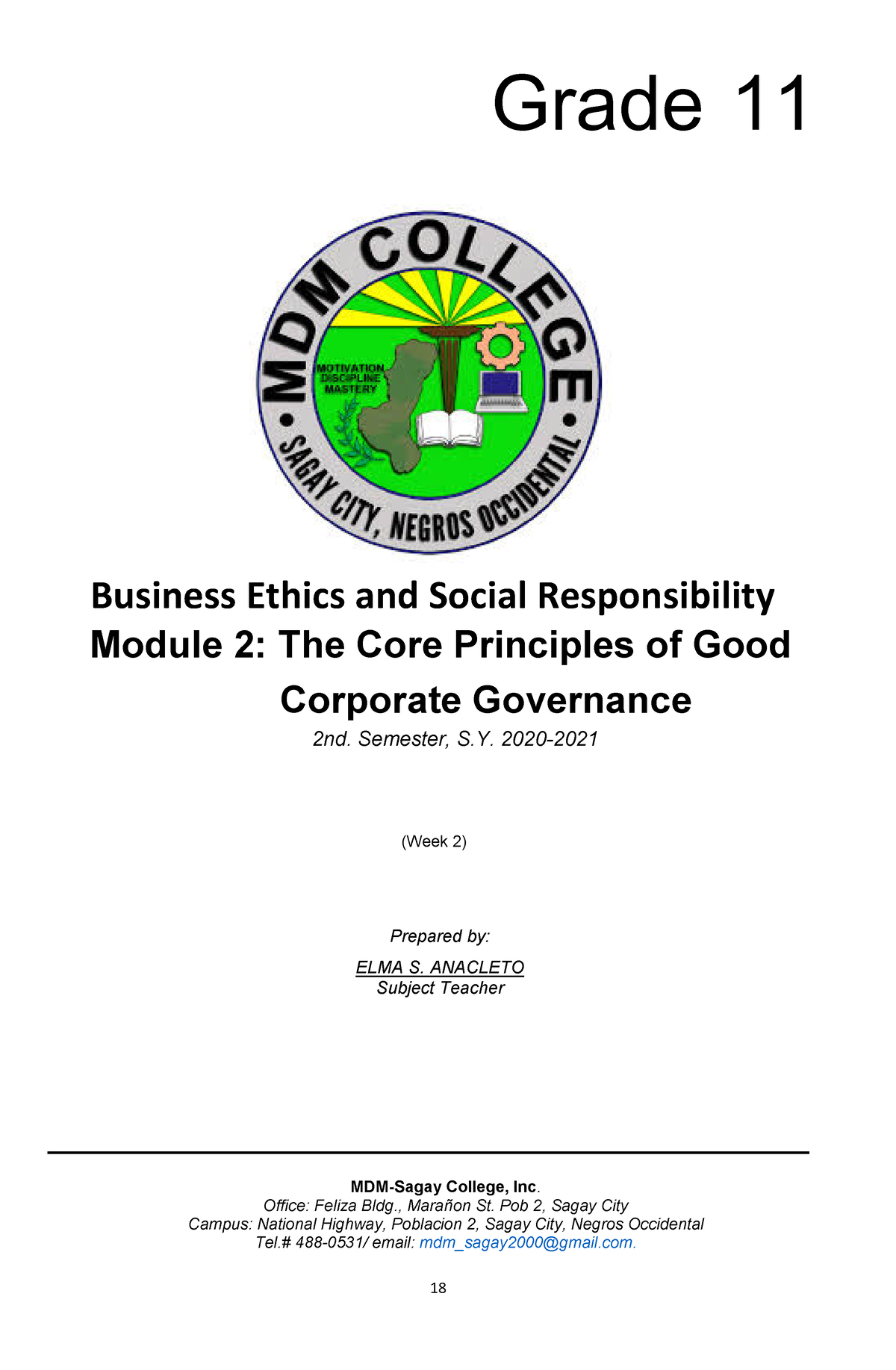 chapter 2 assignment ethics and social responsibility in business