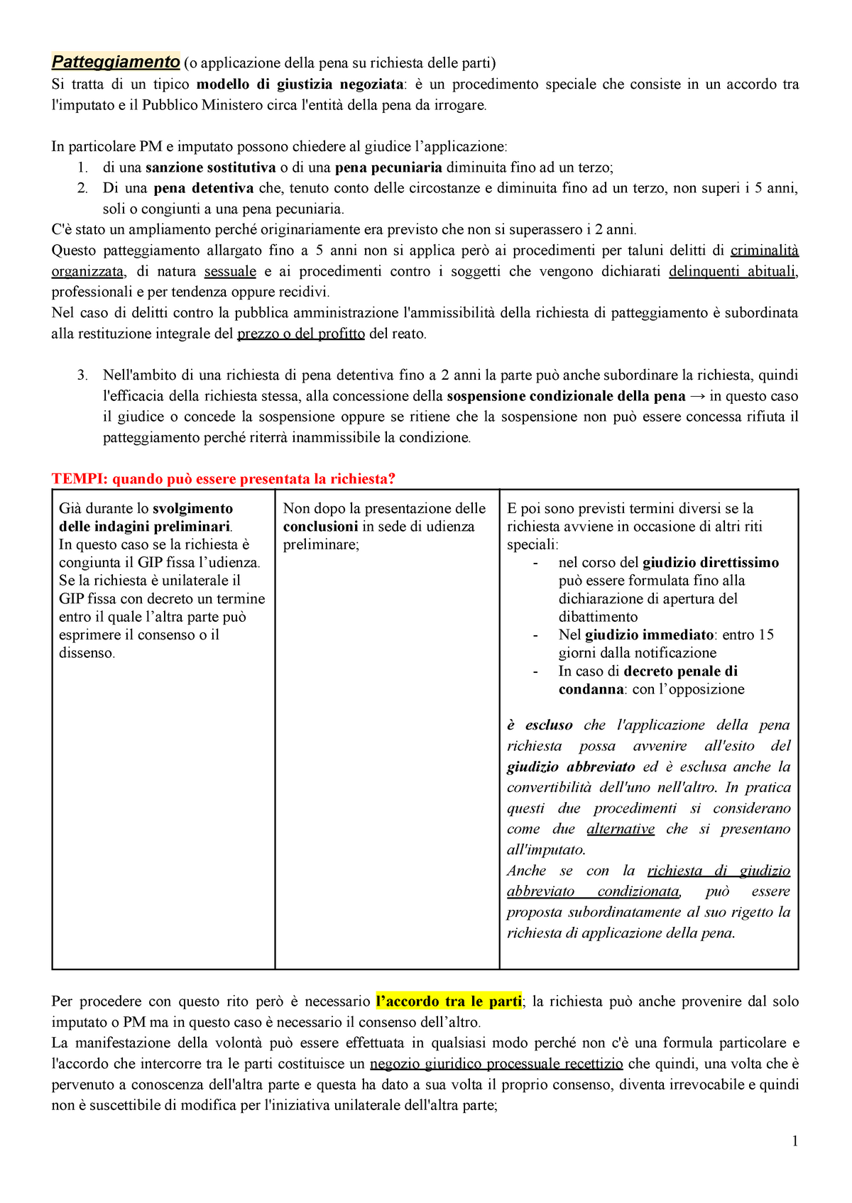 Alcuni Dei Riti Speciali, Procedura Penale - Patteggiamento (o ...