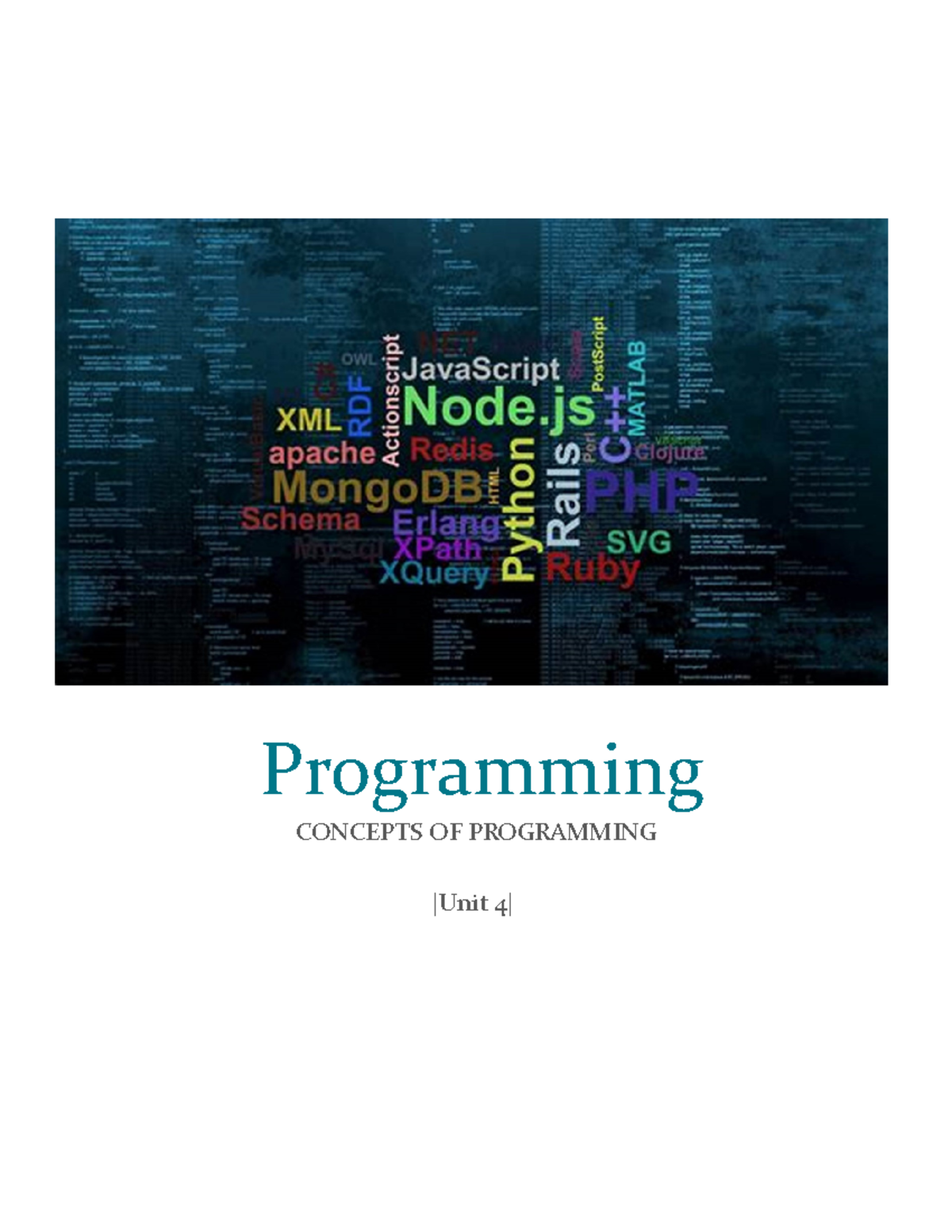 LAA Unit 4 Programming report - Programming CONCEPTS OF PROGRAMMING ...
