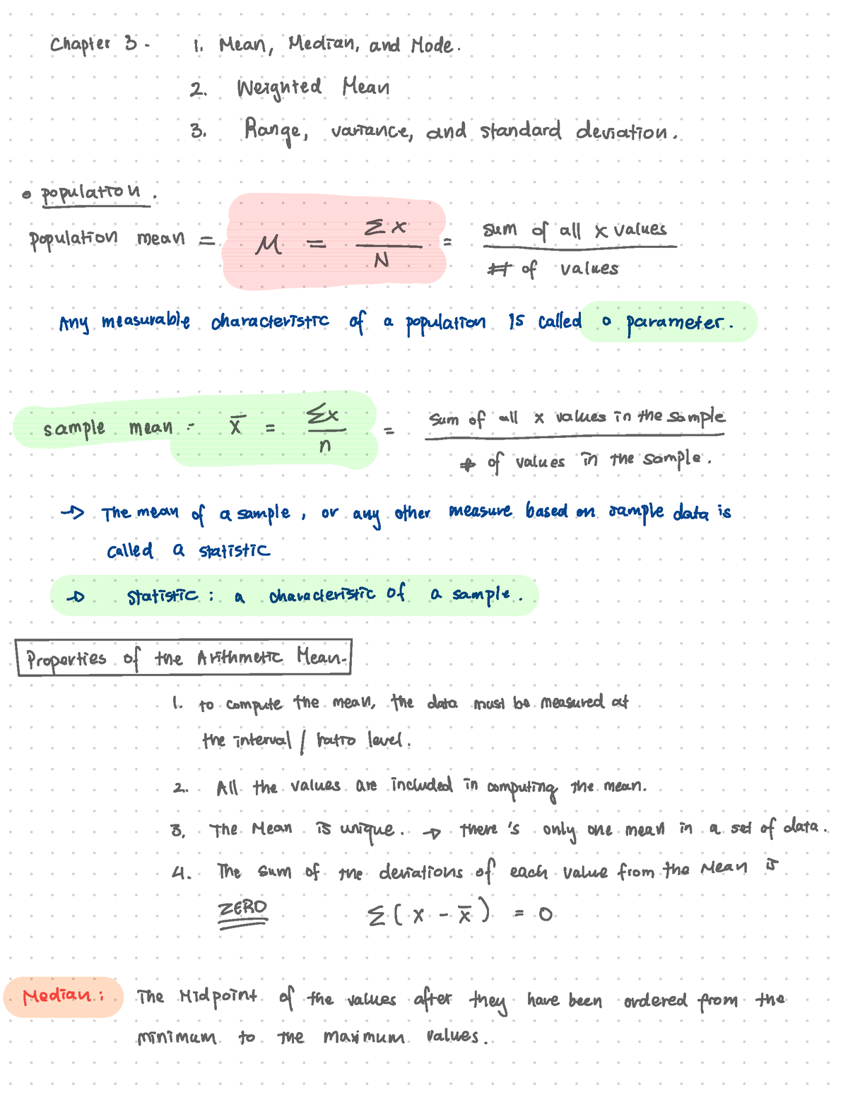 Chapters 3 And 4 - Displaying and exploring data - Chapter 3- 1. Mean ...