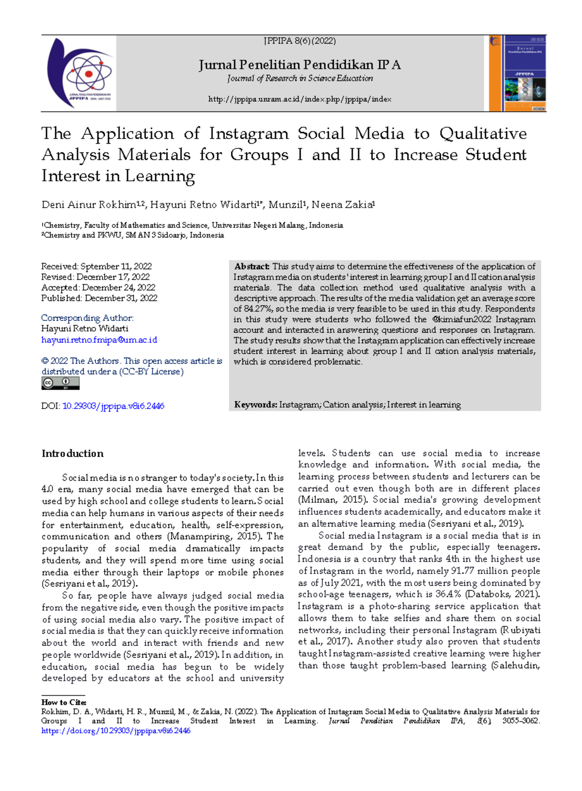 22T,+ Layout+ Final 2446-Article+Text-12958-1-11-20221221 - JPPIPA 8 ...