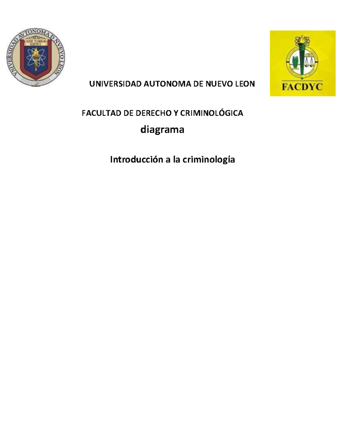 Diagrama - UNIVERSIDAD AUTONOMA DE NUEVO LEON FACULTAD DE DERECHO Y ...