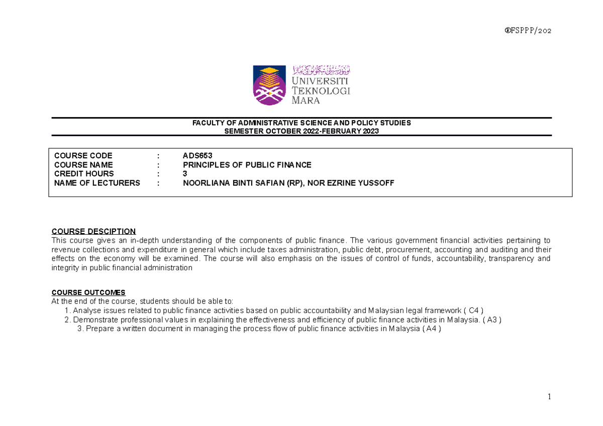 AD653 - SOW - Jgghcghcgjvgjvtudtufhjfgjdutd - FACULTY OF ADMINISTRATIVE ...