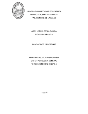 Cuadro Comparativo Carbohidratos, Lipidos Y Proteinas - Bioquímica ...