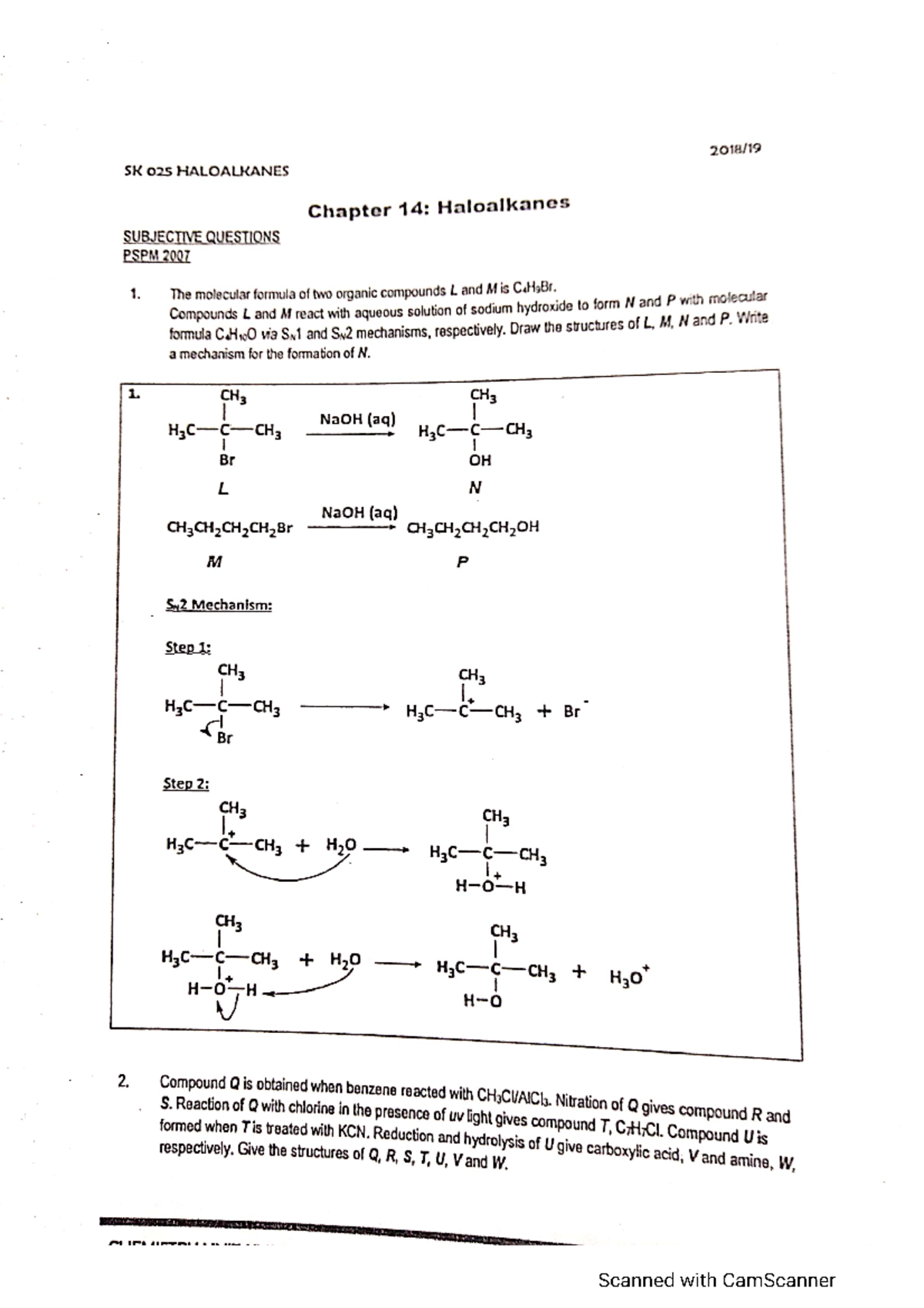 Chemfriend Haloalkane - Chemistry - Studocu