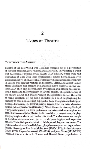 Elements of Drama - A Elements of Drama SETTING The setting of drama ...