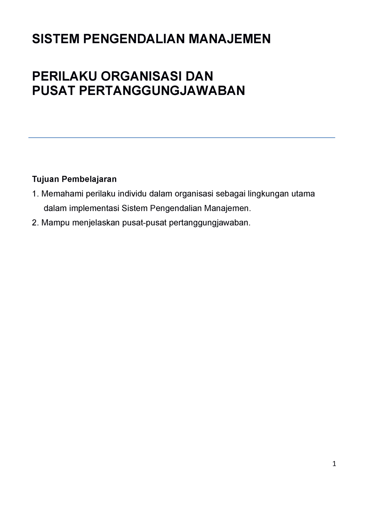 KJ010 5731 EBA504 42018 - SISTEM PENGENDALIAN MANAJEMEN PERILAKU ...