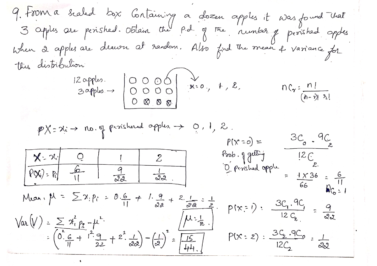 Part2 Probability Distribution - Computer Science Vtu - Studocu