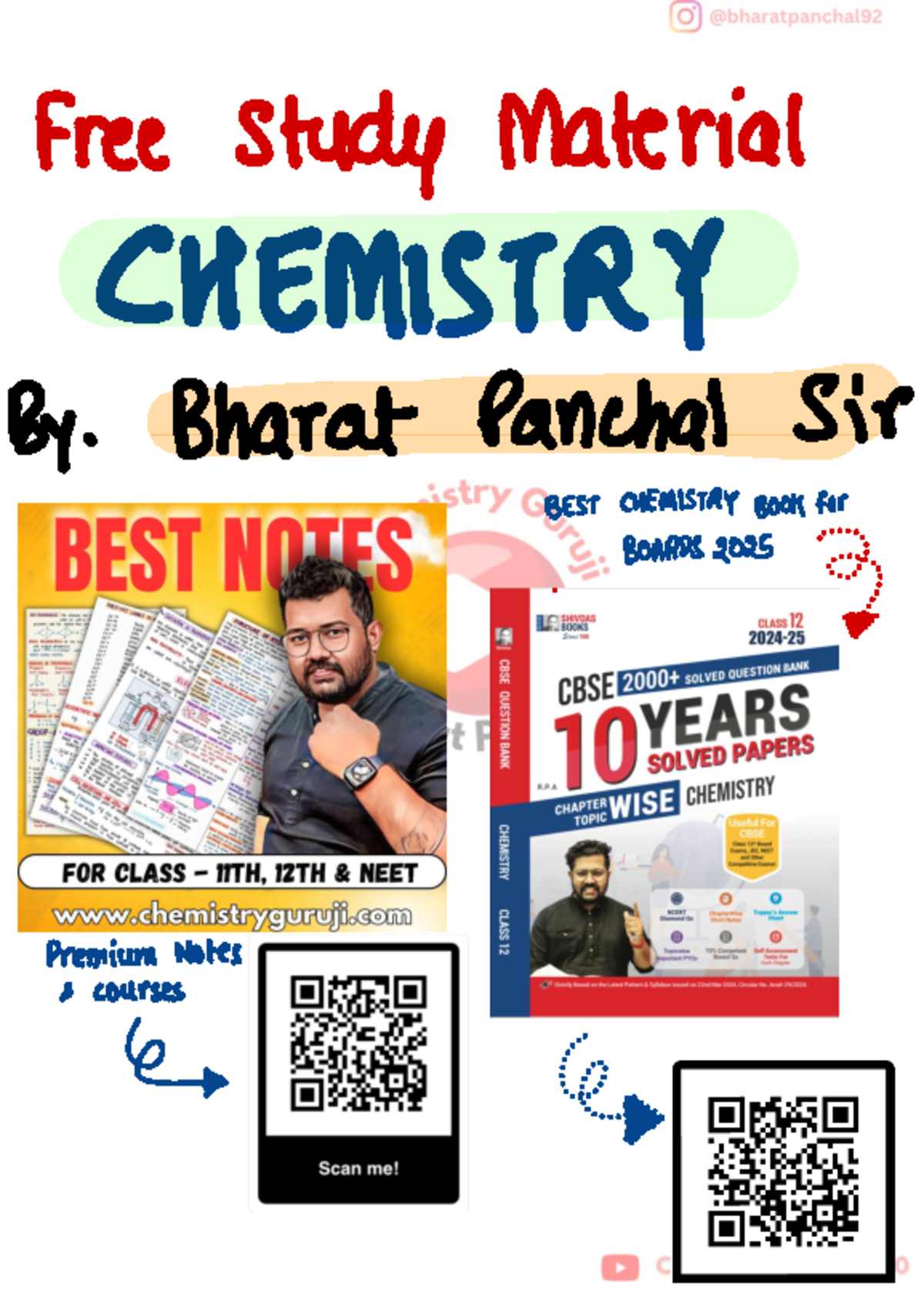 Formula Sheet By Bharat Panchal Free Study Material Chemistry