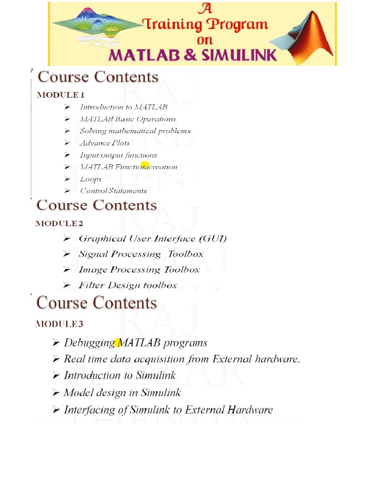 Matlab Document - btech computer science - L1 end and L2 start First ...