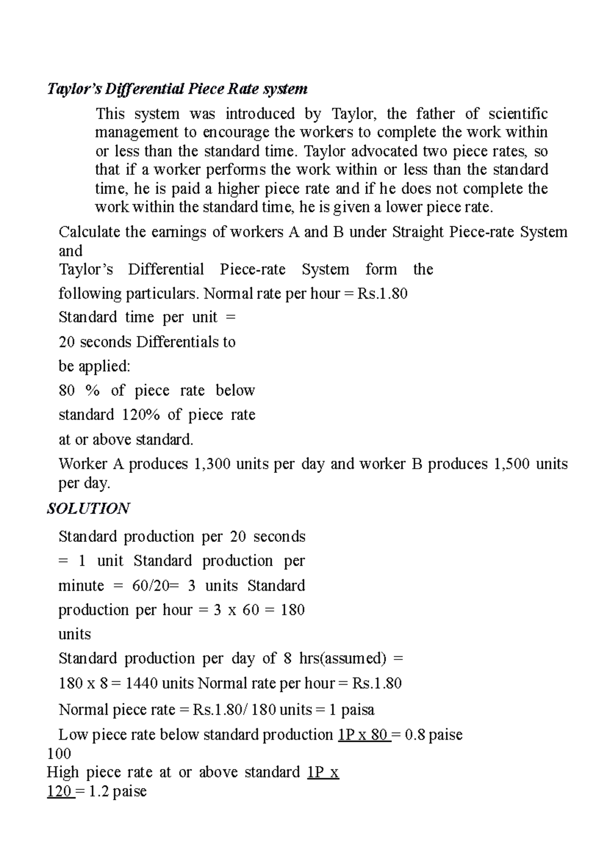 13446 1622394044 Taylor’s Differential Piece Rate system This system