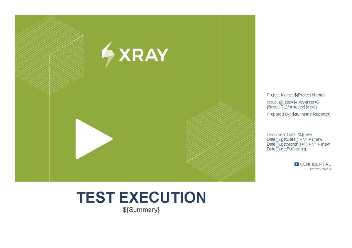 Xray Test Exec Advanced With Cover Page Cloud V2 Project Name